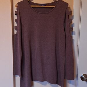 Apt. 9 Women's Mauve Cold Shoulder Tunic